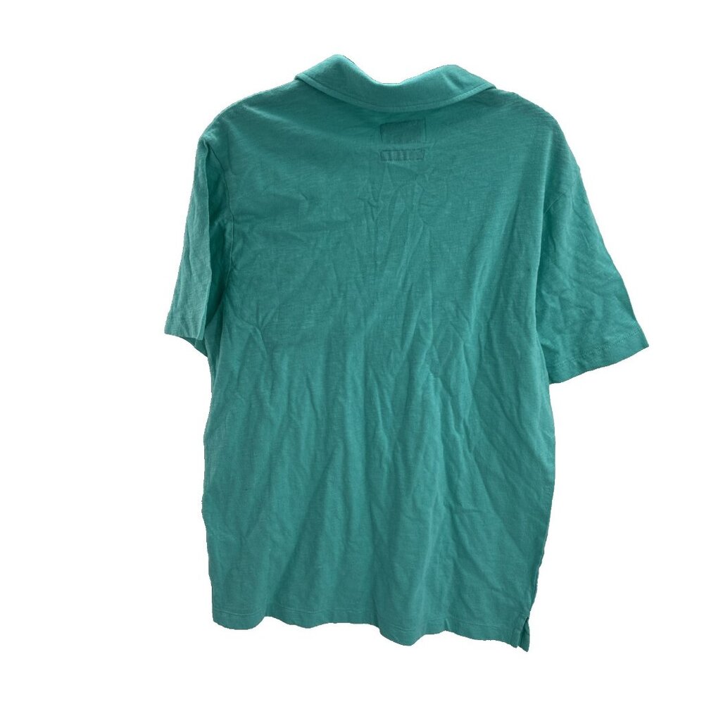 Goodfellow & Co Mens M Polo Shirt Teal Blue Short Sleeve Cotton Pocket New - Picture 5 of 6
